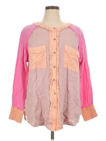 Easel 3/4 Sleeve Blouse (view 1)