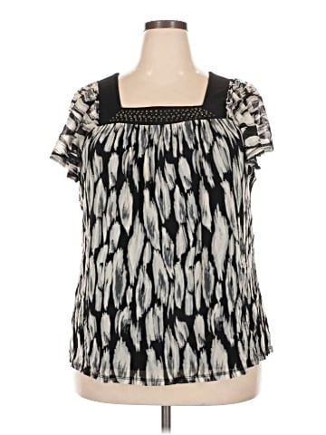Apt. 9 Short Sleeve Blouse (view 1)