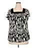 Apt. 9 100% Nylon Gray Short Sleeve Blouse Size 2X - photo 1