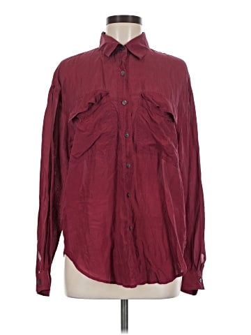 Jonathan Martin Long Sleeve Silk Top (view 1)