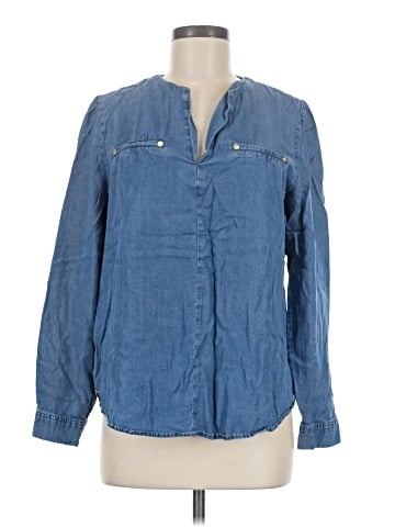 Jones New York Signature Long Sleeve Blouse (view 1)