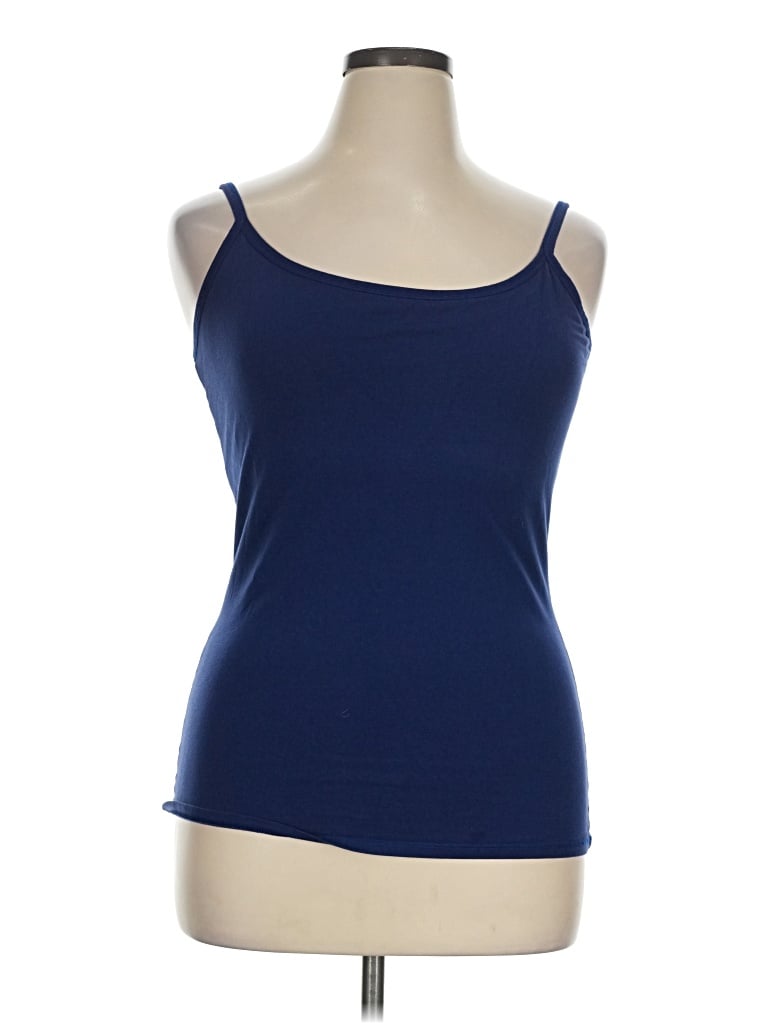 Pre-owned Pact Tank Top Blue Strapless Neckline Tops