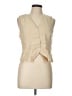 Commense Tan Sleeveless Button-Down Shirt Size L - photo 1