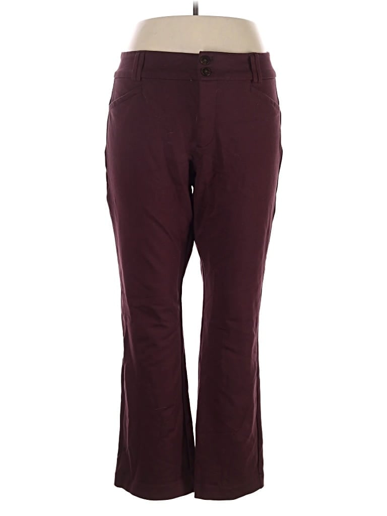 Pre-owned Studio By Torrid Casual Pants In Burgundy