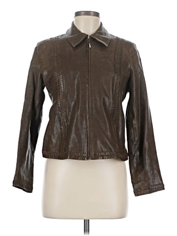 Jones New York Collection Leather Jacket (view 1)