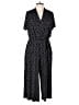 Sandra Darren Polka Dots Black Jumpsuit Size L - photo 1