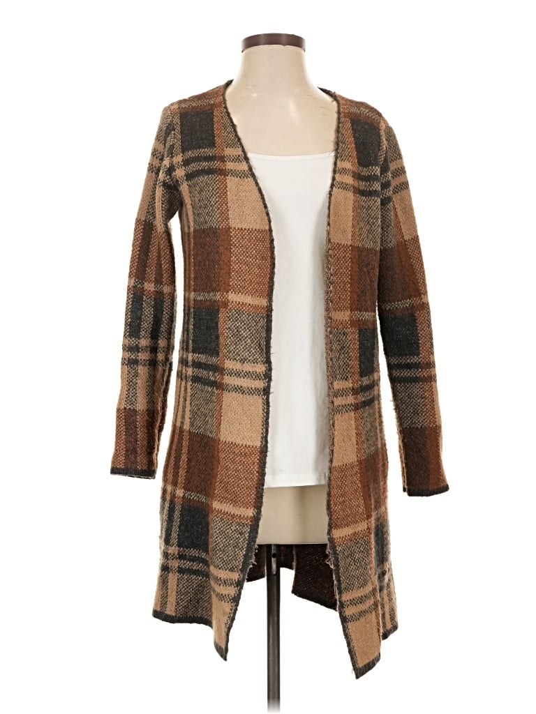 Pre-owned Fortune + Ivy Cardigan Sweater In Brown