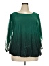Assorted Brands 100% Polyester Green 3/4 Sleeve Blouse Size 3X - photo 1