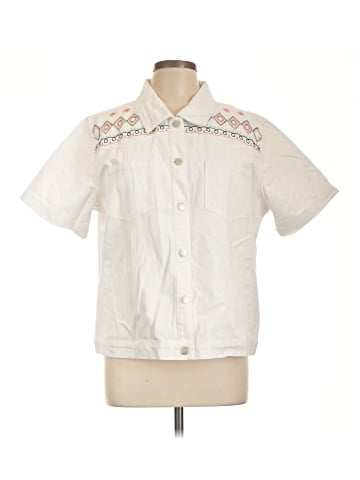 Denim & Co Short Sleeve Blouse (view 1)