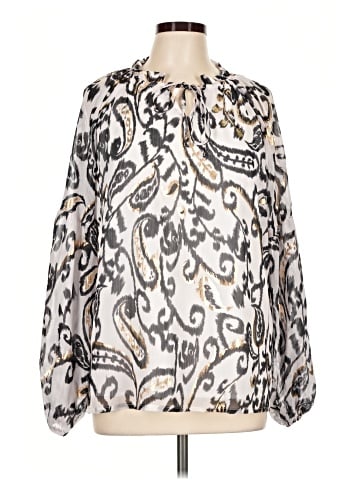 En Creme Long Sleeve Blouse (view 1)