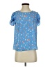 Joie 100% Polyester Blue Short Sleeve Blouse Size XS - photo 1