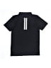 Adidas 100% Polyester Black Short Sleeve Polo Size 14 - 16 - photo 2