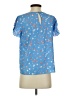 Joie 100% Polyester Blue Short Sleeve Blouse Size XS - photo 2