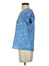 Joie 100% Polyester Blue Short Sleeve Blouse Size XS - photo 5