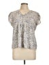 Fun2Fun 100% Rayon Blue Short Sleeve Blouse Size L - photo 1