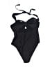 Shein Solid Black One Piece Swimsuit Size 2XL - photo 2