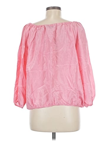Trina Turk 3/4 Sleeve Silk Top (view 2)