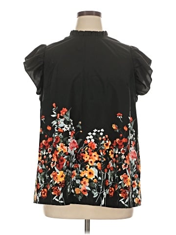 Shein Curve Short Sleeve Blouse (view 1)