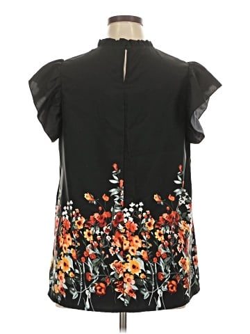 Shein Curve Short Sleeve Blouse (view 2)