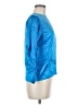 Design Assets 100% Silk Metallic Blue 3/4 Sleeve Top Size 6 - photo 4