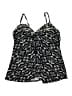 Miraclesuit Houndstooth Black Swimsuit Top Size 18 - photo 1