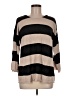 Eileen Fisher 100% Linen Stripes Tan Pullover Sweater Size M - photo 1
