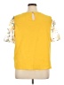 Shein Curve 100% Polyester Yellow Short Sleeve Top Size 14 Plus (1) - photo 2