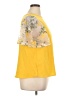 Shein Curve 100% Polyester Yellow Short Sleeve Top Size 14 Plus (1) - photo 4