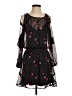 Express 100% Polyester Polka Dots Black Cocktail Dress Size S - photo 1