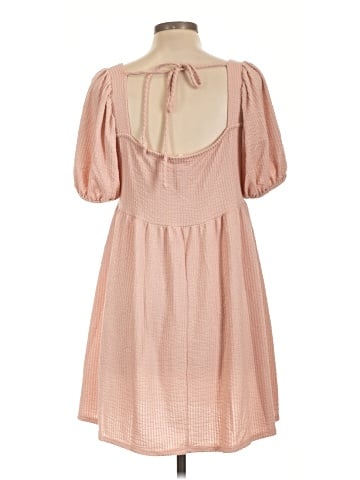 Peach Love Casual Dress (view 2)