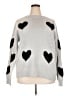 Newbury Kustom 100% Polyester Hearts Gray Pullover Sweater Size 2XL - photo 1