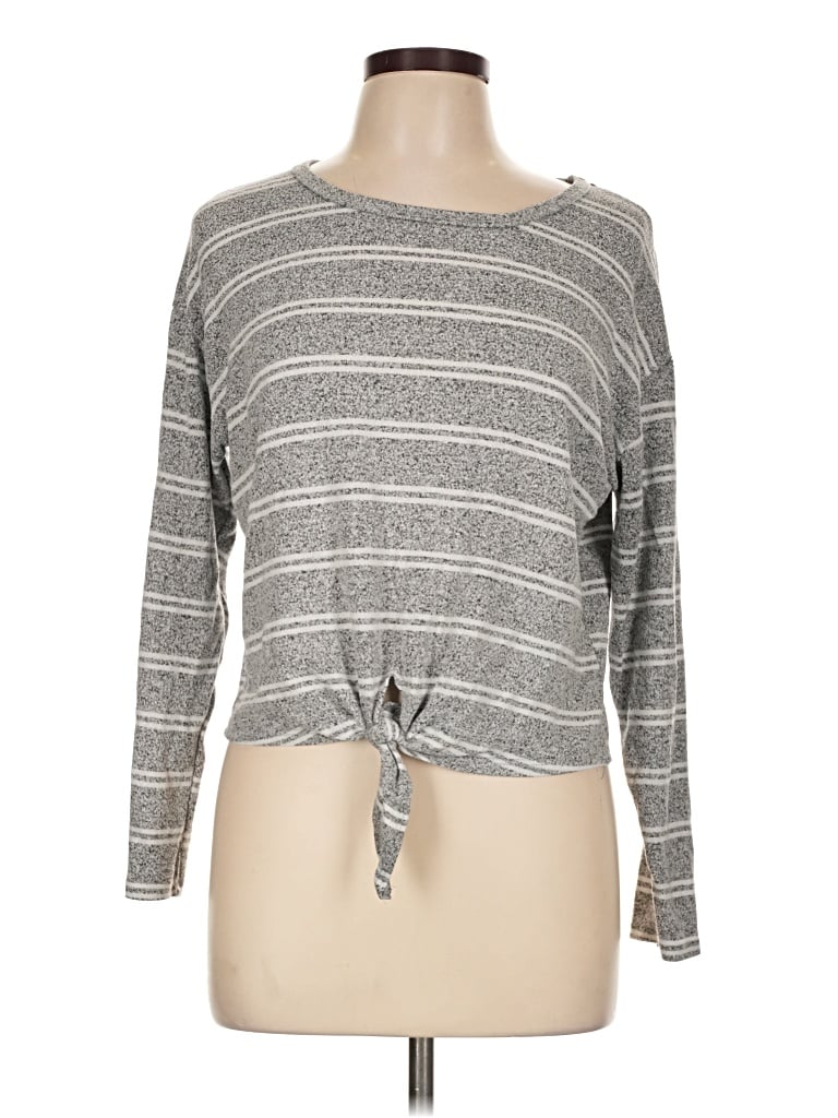 Pre-owned Caution To The Wind Pullover Sweater In Gray