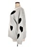 Newbury Kustom 100% Polyester Hearts Gray Pullover Sweater Size 2XL - photo 5