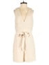 Halston 100% Polyester Solid Ivory Romper Size 0 - photo 1
