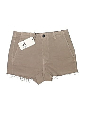 Zara Khaki Shorts (view 1)