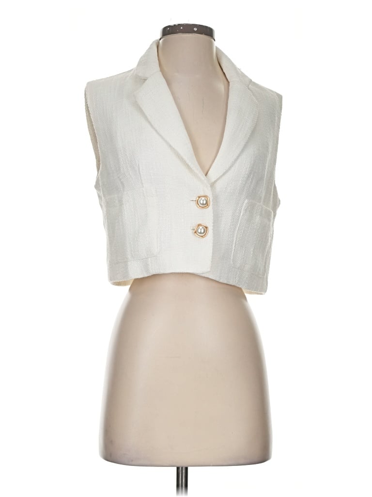 Pre-owned Lulus Cardigan Sweater In White