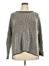Eileen Fisher 100% Wool Chevron-herringbone Gray Wool Pullover Sweater Size XL - photo 1