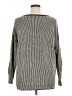Eileen Fisher 100% Wool Chevron-herringbone Gray Wool Pullover Sweater Size XL - photo 2