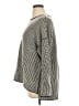 Eileen Fisher 100% Wool Chevron-herringbone Gray Wool Pullover Sweater Size XL - photo 5