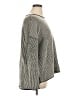Eileen Fisher 100% Wool Chevron-herringbone Gray Wool Pullover Sweater Size XL - photo 4