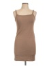 Assorted Brands Solid Tan Casual Dress Size L - photo 1