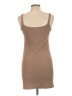 Assorted Brands Solid Tan Casual Dress Size L - photo 2
