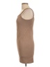 Assorted Brands Solid Tan Casual Dress Size L - photo 5