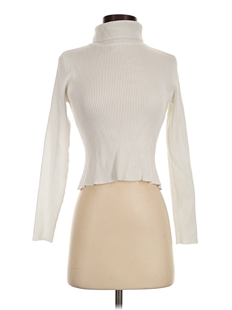 Pre-owned Jon & Anna Long Sleeve Turtleneck In Ivory