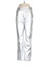 Haute Monde 100% Polyester Metallic Silver Casual Pants Size L - photo 1