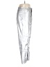 Haute Monde 100% Polyester Metallic Silver Casual Pants Size L - photo 4