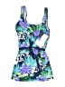Gabar Tropical Blue One Piece Swimsuit Size 12 - photo 1