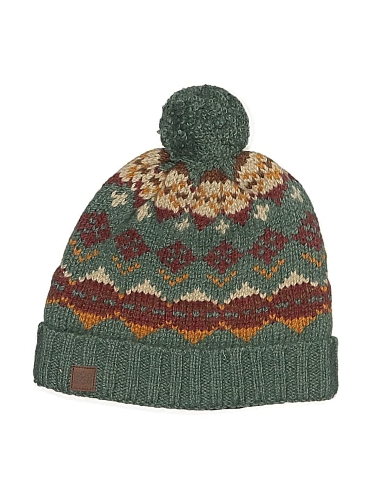 Pre-owned Sherpa Beanie Hat In Green
