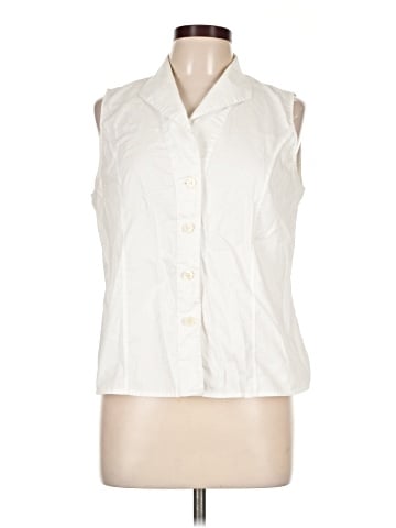 Calvin Klein Sleeveless Button-Down Shirt (view 1)