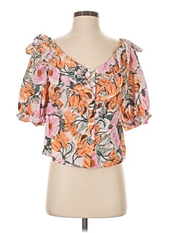 Cecilia Pettersson exclusively for Anthropologie Short Sleeve Blouse (view 1)